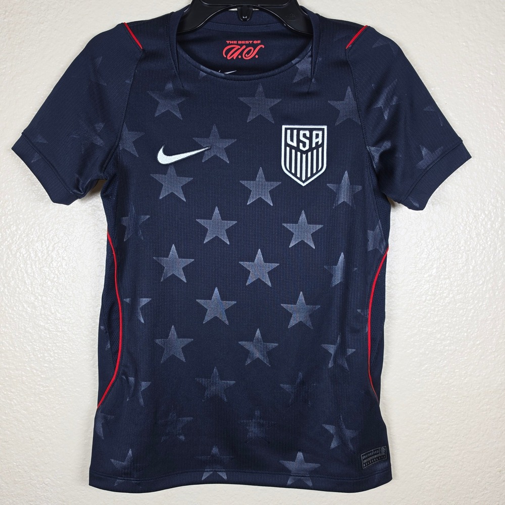 Nike Boys 2026 World Cup US Away Stadium Jersey Blue Star IB5227-475 Small NWOT
